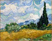Vincent Van Gogh Wheat Field with Cypresses painting
